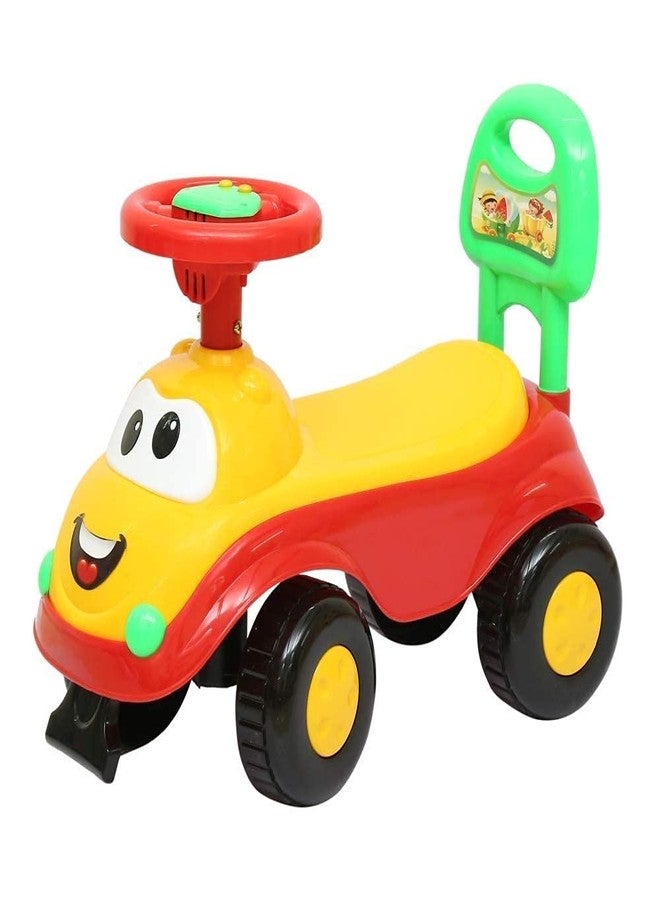 JoyRide Firststep Magic Rider for Kids | Music | Rear Pulling Handle | Safe Fun Ride Boys & Girls 1 to 3 Years Upto 20Kgs RED - Image 1